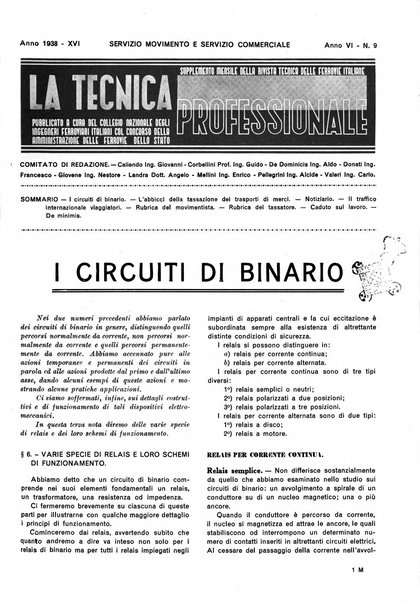 La tecnica professionale. Servizio lavori, linea e impianti raccolta di studi e notizie per l'istruzione del personale ferroviario