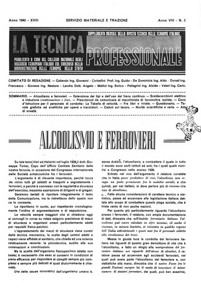 La tecnica professionale. Servizio lavori, linea e impianti raccolta di studi e notizie per l'istruzione del personale ferroviario