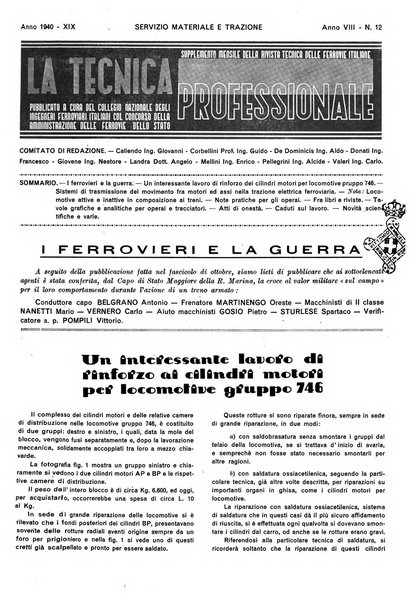 La tecnica professionale. Servizio lavori, linea e impianti raccolta di studi e notizie per l'istruzione del personale ferroviario