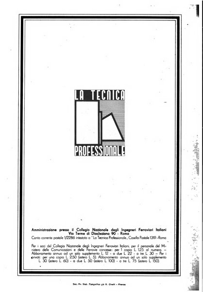 La tecnica professionale. Servizio lavori, linea e impianti raccolta di studi e notizie per l'istruzione del personale ferroviario