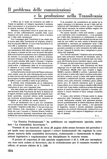 La tecnica professionale. Servizio lavori, linea e impianti raccolta di studi e notizie per l'istruzione del personale ferroviario