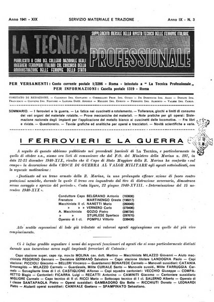 La tecnica professionale. Servizio lavori, linea e impianti raccolta di studi e notizie per l'istruzione del personale ferroviario