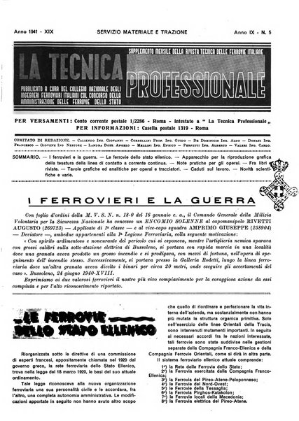 La tecnica professionale. Servizio lavori, linea e impianti raccolta di studi e notizie per l'istruzione del personale ferroviario