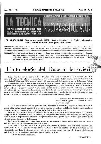 La tecnica professionale. Servizio lavori, linea e impianti raccolta di studi e notizie per l'istruzione del personale ferroviario