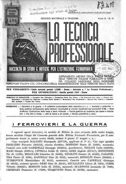 La tecnica professionale. Servizio lavori, linea e impianti raccolta di studi e notizie per l'istruzione del personale ferroviario