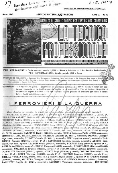 La tecnica professionale. Servizio lavori, linea e impianti raccolta di studi e notizie per l'istruzione del personale ferroviario