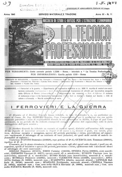 La tecnica professionale. Servizio lavori, linea e impianti raccolta di studi e notizie per l'istruzione del personale ferroviario