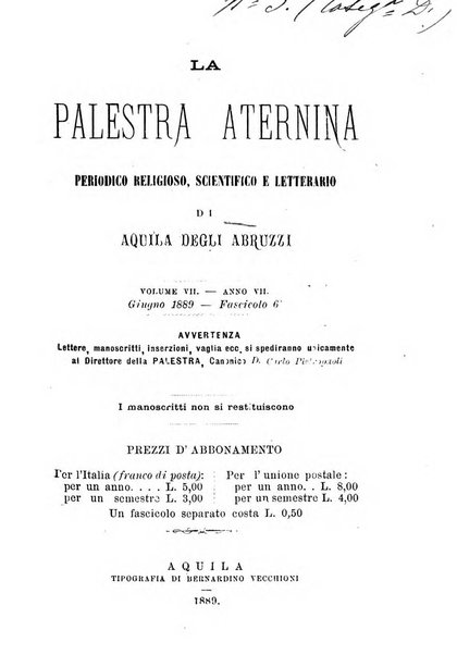 La palestra aternina