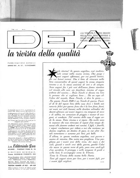 Dea rivista mensile della moda