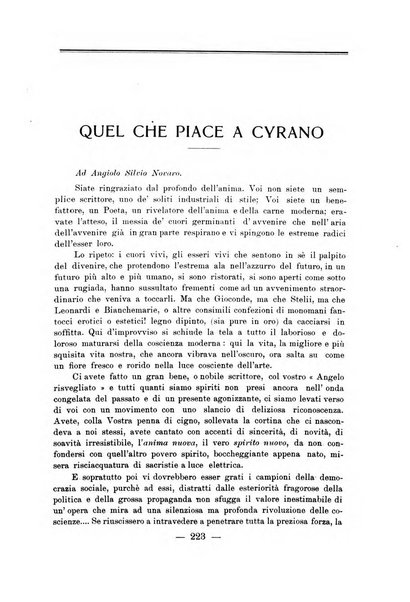 Cyrano de Bergerac rivista minima di coltura moderna