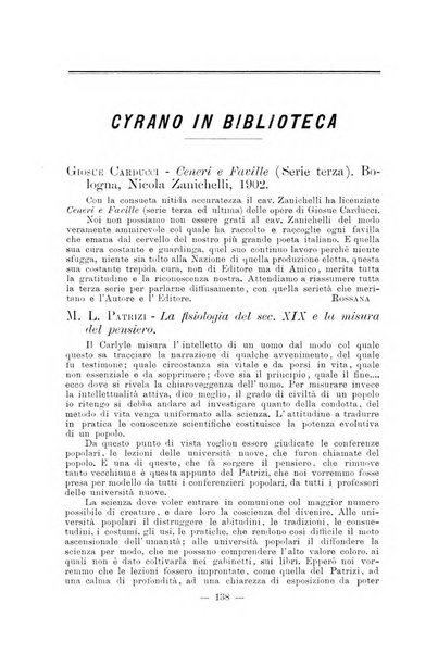 Cyrano de Bergerac rivista minima di coltura moderna