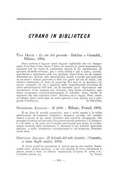 Cyrano de Bergerac rivista minima di coltura moderna