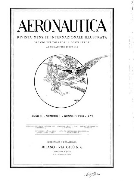 L'aeronautica rivista mensile internazionale illustrata