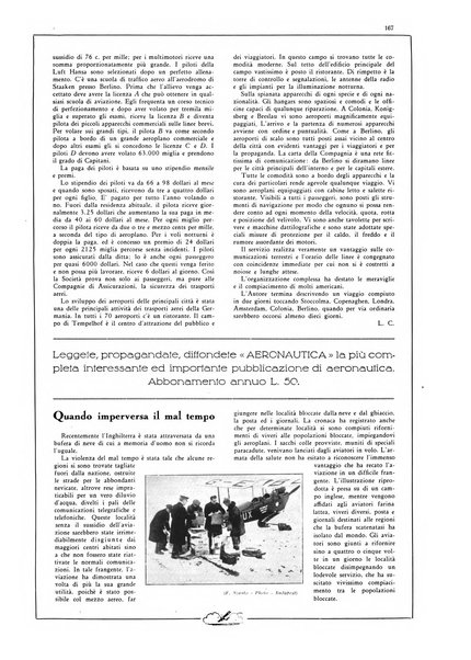 L'aeronautica rivista mensile internazionale illustrata