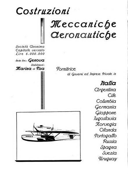 L'aeronautica rivista mensile internazionale illustrata