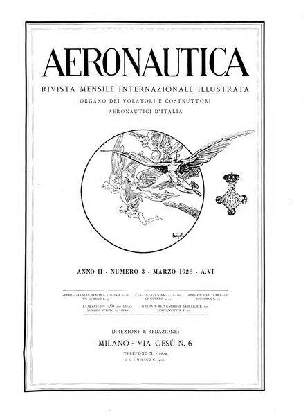 L'aeronautica rivista mensile internazionale illustrata