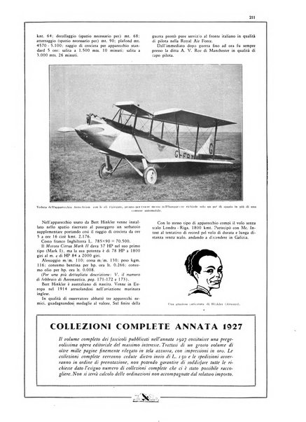 L'aeronautica rivista mensile internazionale illustrata