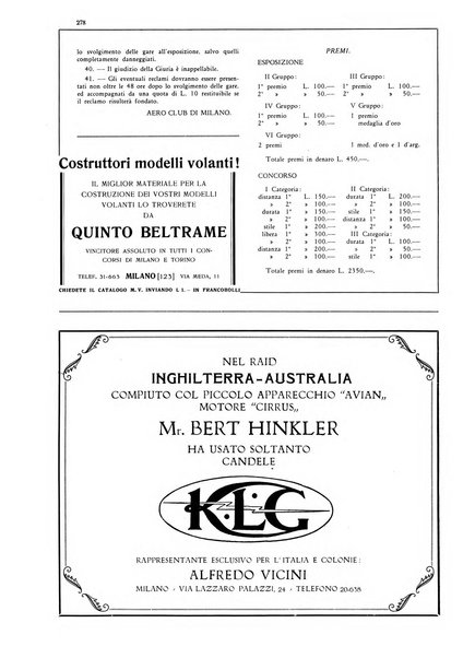 L'aeronautica rivista mensile internazionale illustrata