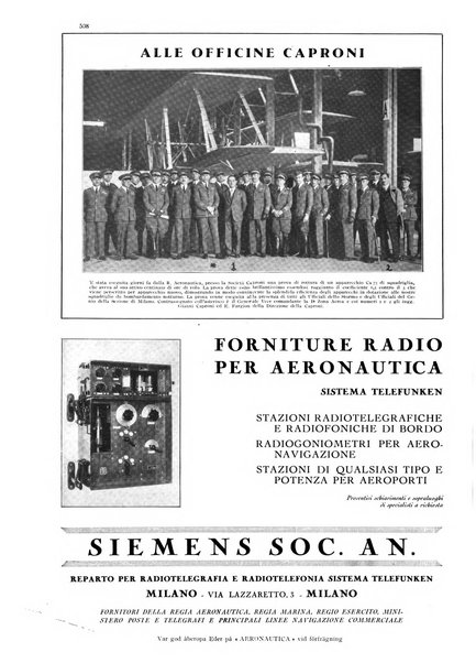 L'aeronautica rivista mensile internazionale illustrata