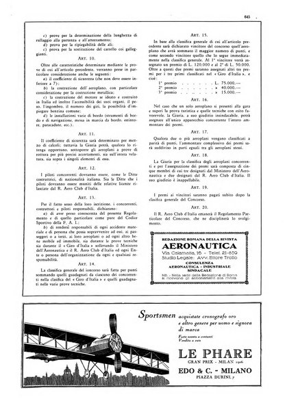 L'aeronautica rivista mensile internazionale illustrata