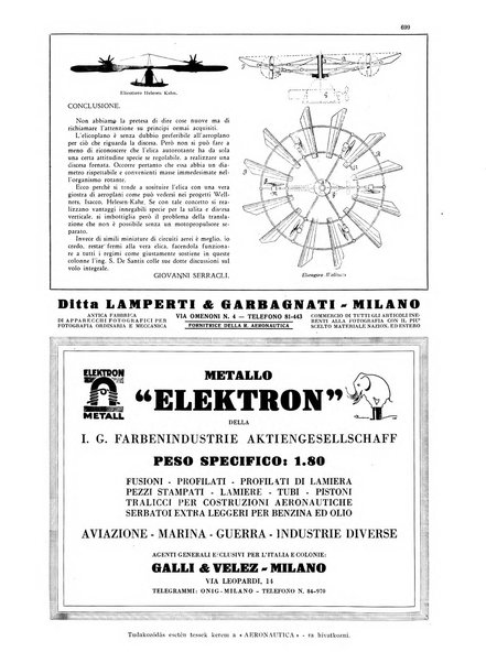 L'aeronautica rivista mensile internazionale illustrata