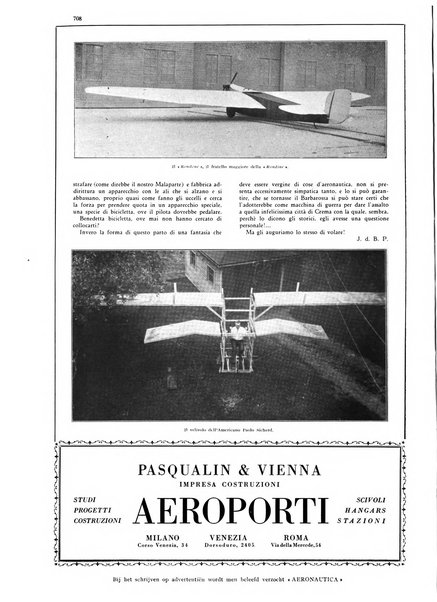 L'aeronautica rivista mensile internazionale illustrata