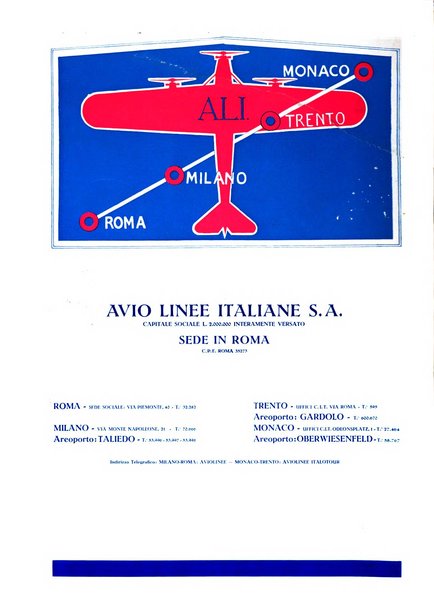 L'aeronautica rivista mensile internazionale illustrata