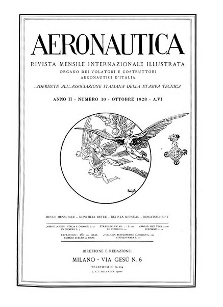 L'aeronautica rivista mensile internazionale illustrata