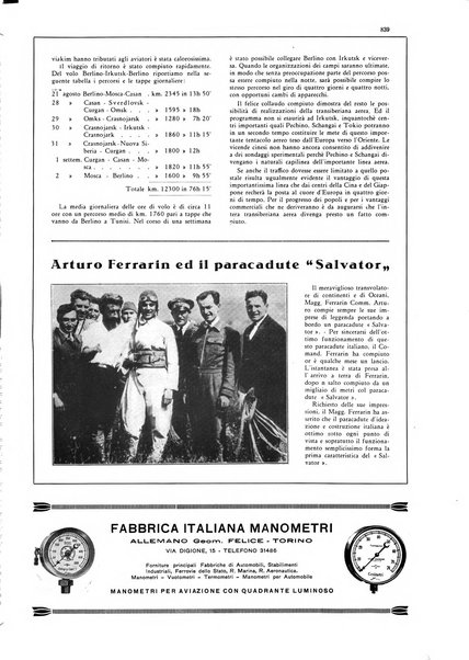 L'aeronautica rivista mensile internazionale illustrata