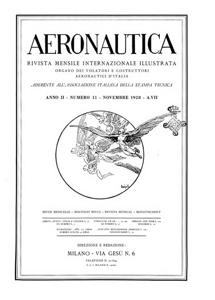 L'aeronautica rivista mensile internazionale illustrata