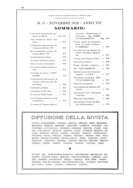 L'aeronautica rivista mensile internazionale illustrata