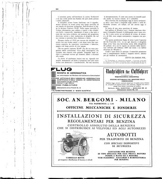 L'aeronautica rivista mensile internazionale illustrata