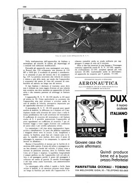 L'aeronautica rivista mensile internazionale illustrata