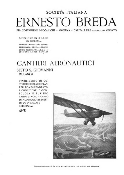 L'aeronautica rivista mensile internazionale illustrata