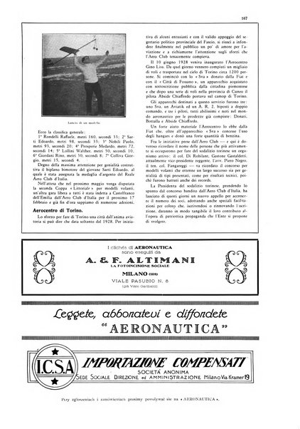 L'aeronautica rivista mensile internazionale illustrata