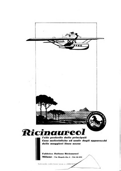 L'aeronautica rivista mensile internazionale illustrata