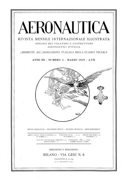 L'aeronautica rivista mensile internazionale illustrata