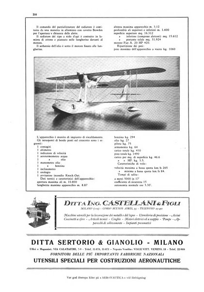 L'aeronautica rivista mensile internazionale illustrata