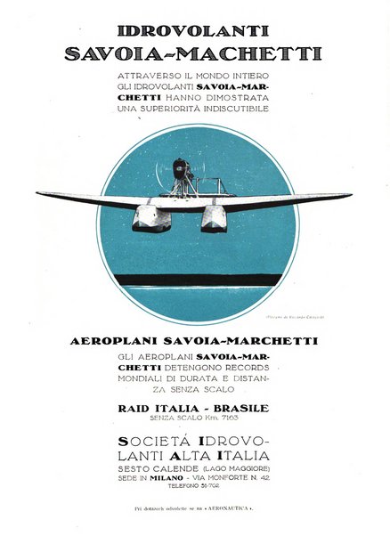 L'aeronautica rivista mensile internazionale illustrata