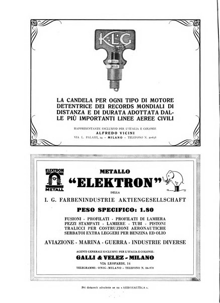 L'aeronautica rivista mensile internazionale illustrata