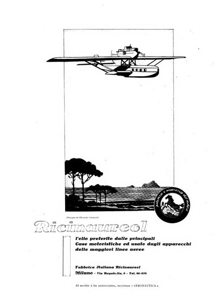 L'aeronautica rivista mensile internazionale illustrata