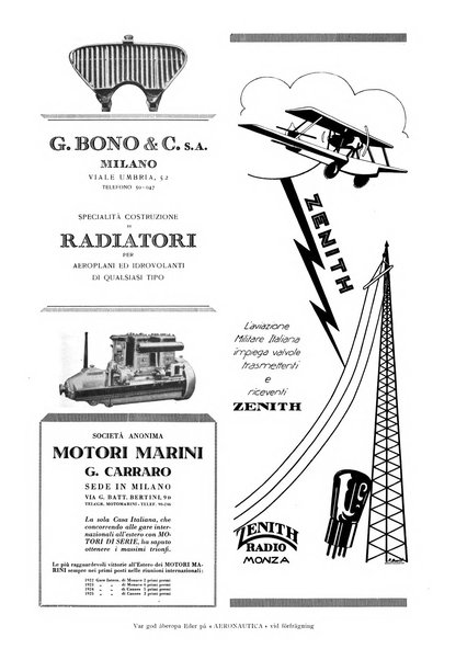 L'aeronautica rivista mensile internazionale illustrata