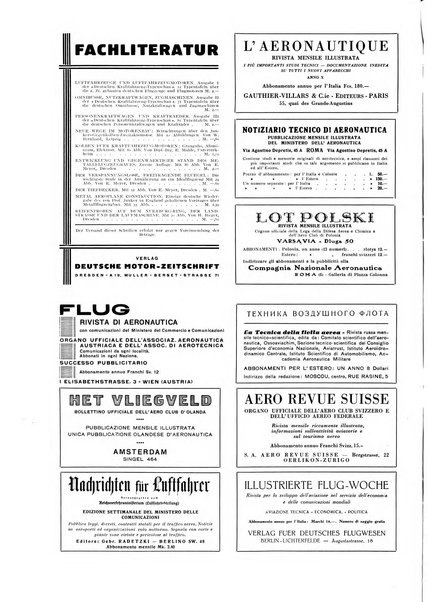 L'aeronautica rivista mensile internazionale illustrata