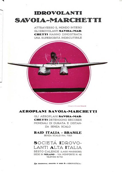 L'aeronautica rivista mensile internazionale illustrata