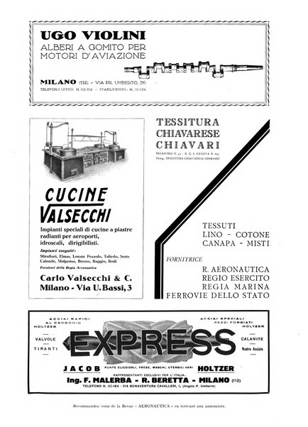 L'aeronautica rivista mensile internazionale illustrata