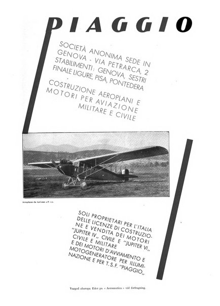 L'aeronautica rivista mensile internazionale illustrata