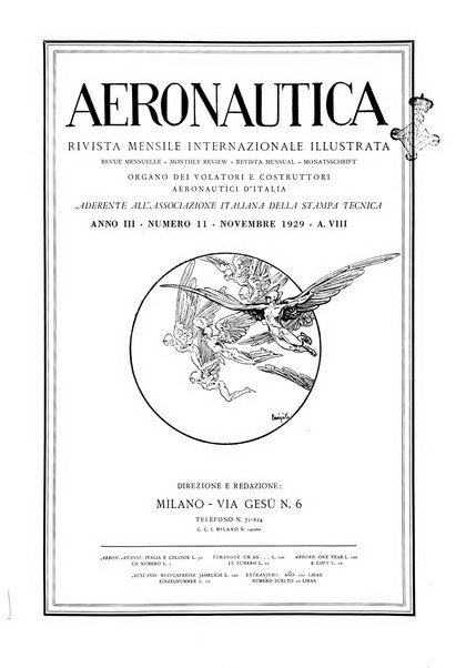 L'aeronautica rivista mensile internazionale illustrata