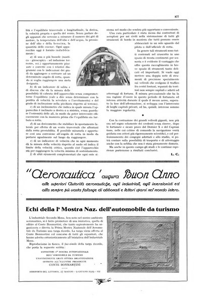 L'aeronautica rivista mensile internazionale illustrata