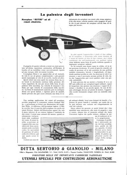 L'aeronautica rivista mensile internazionale illustrata