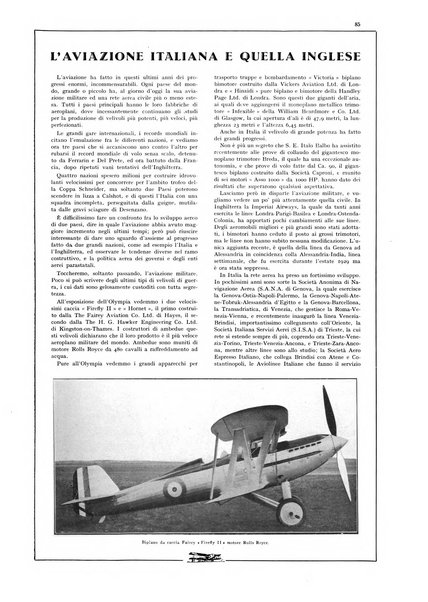 L'aeronautica rivista mensile internazionale illustrata